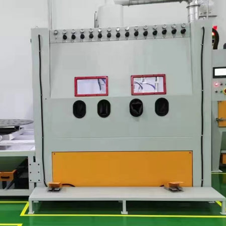 大兴高效生产，从箱体手动喷砂机开始，提升零部件质量